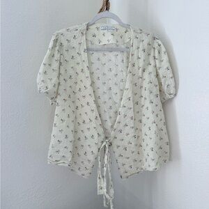 Senlis Yellow & Pink Floral Cottage Blouse